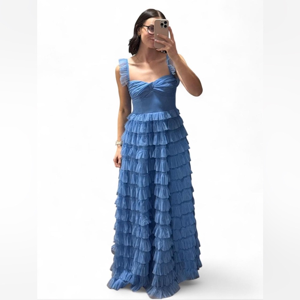 Hello Molly Lovers In Paris Blue Maxi Dress